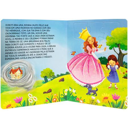 CLÁSSICO EM QUEBRA CABEÇA O MAGICO DE OZ LIVRO INFANTIL - Casa da