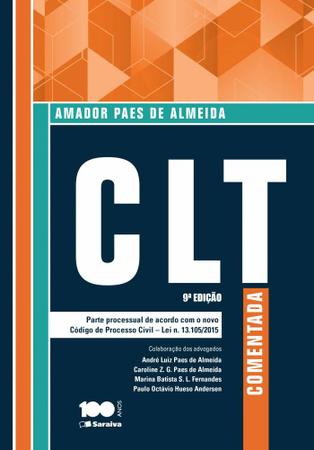 Imagem de Livro - CLT comentada: Legislação, doutrina e jurisprudência - 9ª edição de 2015