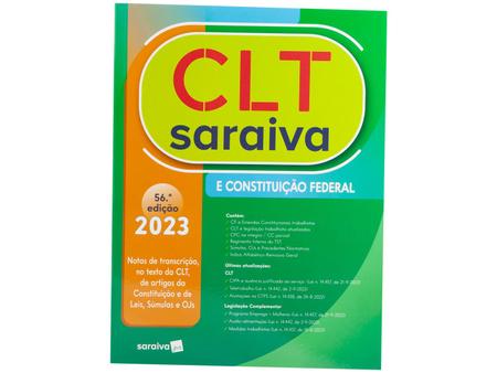 Imagem de Livro CLT Saraiva E Constituição Federal