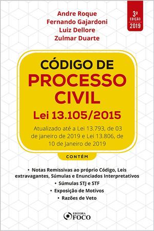 Imagem de Livro - Código de Processo Civil: Lei 13.105/2015- 3ª edição - 2019