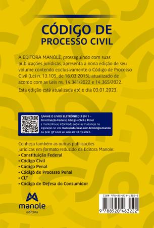 Imagem de Livro - Código de Processo Civil
