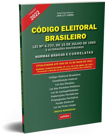 Imagem de Livro - Código Eleitoral Brasileiro 2022