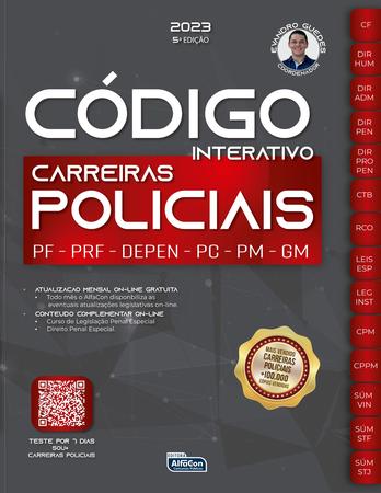 Imagem de Livro - Código Interativo AlfaCon 2023 - Carreiras Policiais
