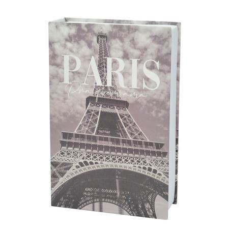 Imagem de Livro Cofre Decorativo Camuflado 24Cm X 16Cm Paris