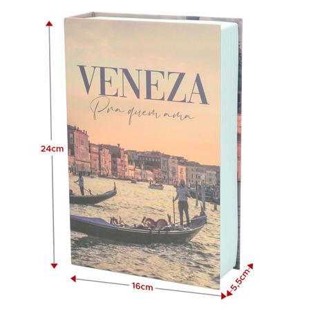 Imagem de Livro Cofre Decorativo Camuflado 24cm X 16cm Veneza