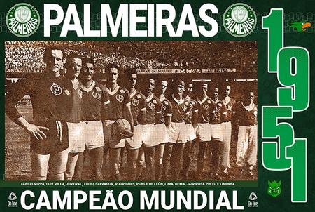 Liga Retrô Acessórios Livros Palmeiras Campeão do Mundo 1951