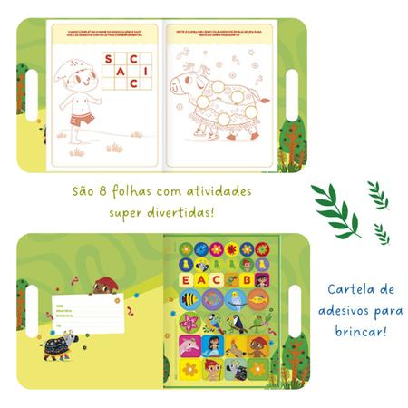 Imagem de Livro Colorir Álbum Maleta Cartilha Atividade Folclore - Tilibra