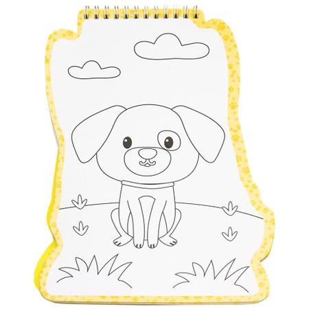 livro para colorir com uma página dog.coloring para jogos kids