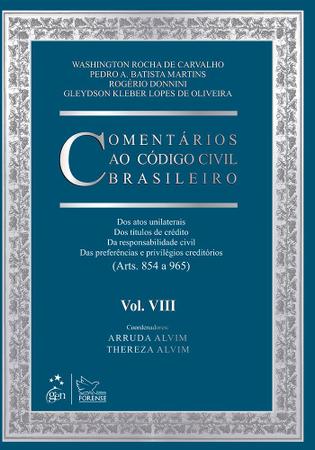 Imagem de Livro - Comentários ao Código Civil Brasileiro - Vol. VIII - Responsabilidade