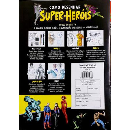 Revista Metodo De Desenho Manga E Super Herois Ler Descrição