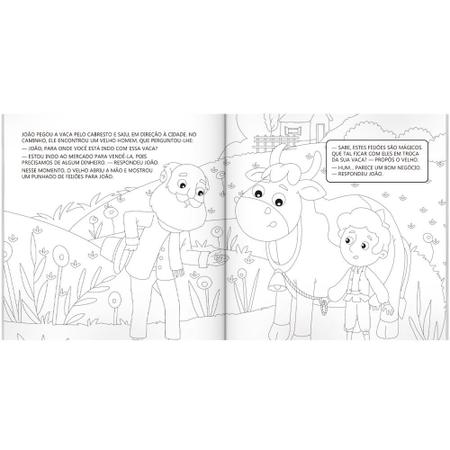 Imagem de Livro - Contos Clássicos para Colorir: João e o Pé de Feijão