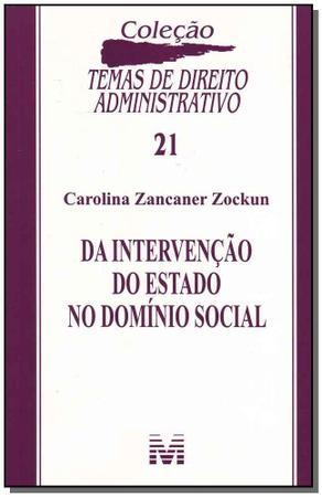 Imagem de Livro - Da intervenção do Estado domínio social - 1 ed./2009