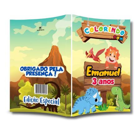 LIVRO DE COLORIR DINOSSAURO - GRACIOSA PRESENTES LTDA EPP