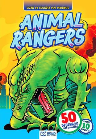 Imagem de Livro de Colorir dos Meninos - 50 Desenhos - Animal Rangers - Bicho Esperto