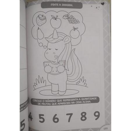 Livro 365 Atividades e Desenhos Para Colorir Unicórnios - Magic Grupo