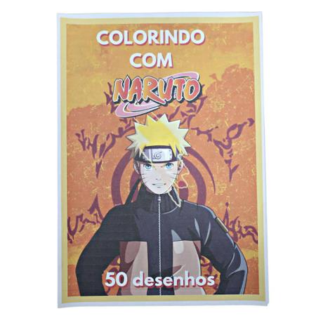 Livro de Colorir Infantil Naruto 50 Desenhos - No Magalu