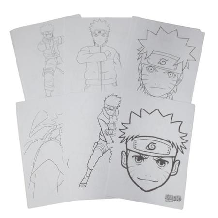 Livro de Colorir Infantil Naruto 50 Desenhos - No Magalu - Magazine Luiza