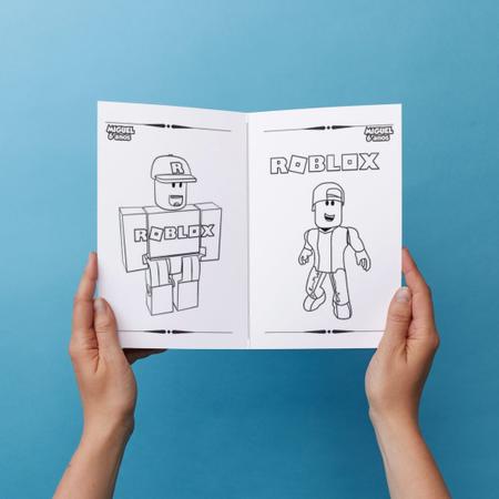 Livro de colorir tema Roblox 💙 - Artes em Eva By Kethlin