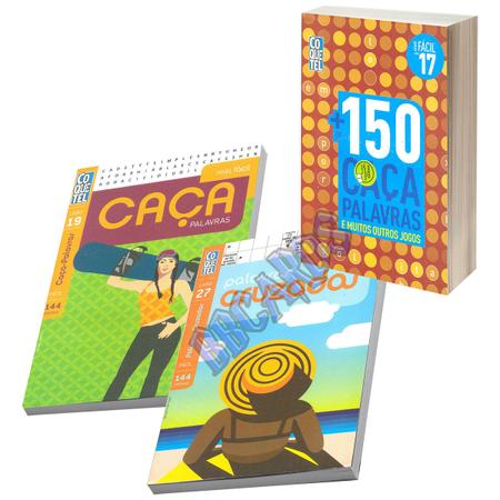 Kit 5 Livros de Passatempos Coquetel Só Caça Palavras Nível Fácil Para  Iniciantes - Livros de Entretenimento - Magazine Luiza