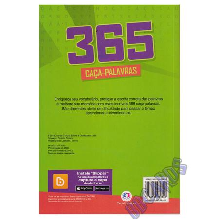 Livro Caça-Palavras 27: Nível Médio/ Difícil - 82 passatempos para