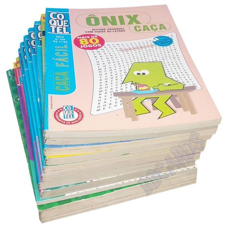 Passatempos Coquetel Nível Fácil +560 Jogos de Caça Palavras Kit 7 Volumes  - Outros Livros - Magazine Luiza