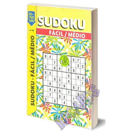 Kit Passatempo: Sudoku, Fácil/Médio, 5 Unidades - Edição 22