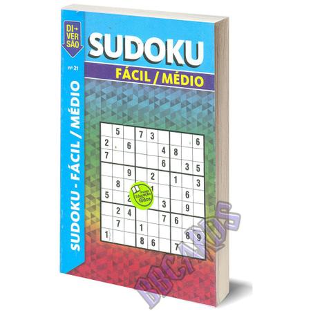 Livro Jogo Sudoku Importado Nível Fácil Médio e Difícil - Galvão - Outros  Jogos - Magazine Luiza