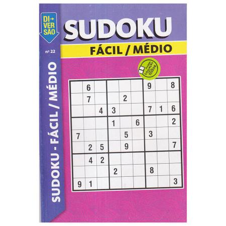 Livro Sudoku - Fácil/Médio - Só Jogos 9X9 - 6 Por Página - Edicase  Publicacoes - Outros Livros - Magazine Luiza