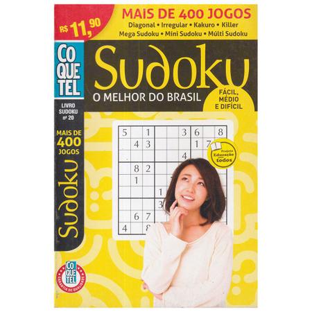 Livro de Passatempos Ediouro Sudoku Nível Fácil e Médio em Promoção na  Americanas