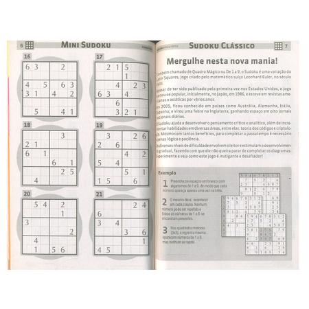 Livro de Passatempos Sudoku Jogos de Lógica Com Números - Coquetel - Contos  e Crônicas - Magazine Luiza