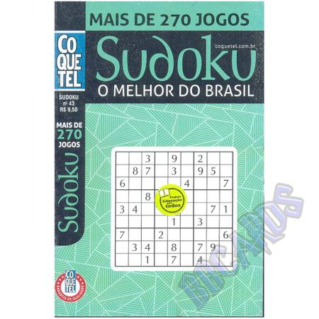 Livro de Passatempos Sukodu Jogo de Números + 1500 Jogos - Coquetel -  Contos e Crônicas - Magazine Luiza