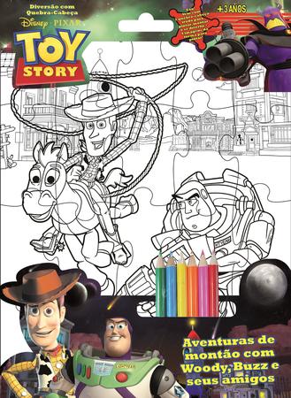 Imagem de Livro - Disney - Pixar - Diversão com quebra-cabeça - Toy story