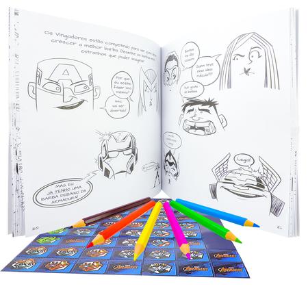 Livro Doodle Marvel Pintar e Colorir + Jogo de Dominó Vingadores -  Culturama - Jogo de Dominó, Dama e Xadrez - Magazine Luiza