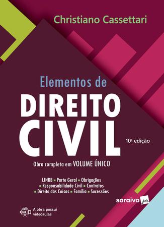 Imagem de Livro - Elementos de Direito Civil - 10ª edição 2022