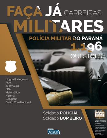 Imagem de Livro - Faça já - 1.196 questões carreiras militares - PM do Paraná