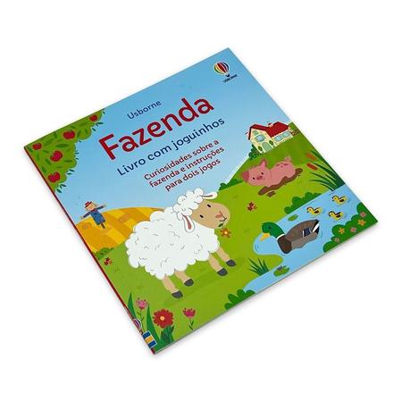 FAZENDA: LIVRO COM JOGUINHOS - 1ªED.(2023) - Usborne Publishing - Livro