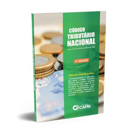 Imagem de Livro Físico Código Tributário Nacional 2ª Edição - Editora Capri