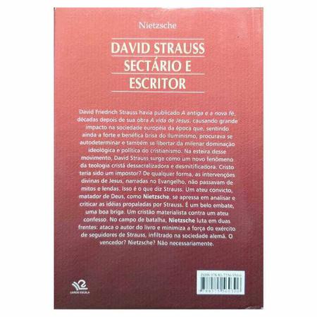 Imagem de Livro Físico David Strauss: Sectário e Escritor Nietzsche Coleção Grandes Obras do Pensamento Universal Volume 94