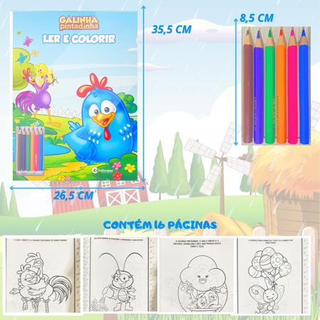 Vamos colorir animais fofos livro de colorir para crianças pequenas jogo  educacional para crianças pinte o cordeiro