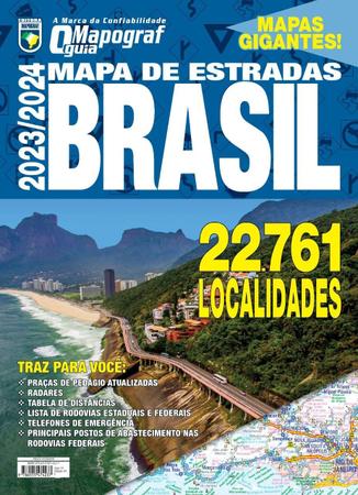Imagem de Livro - Guia Mapograf Mapa de Estradas Brasil 2023/2024 - Gigante