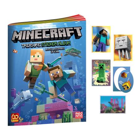 Álbum De Figurinhas Gratuito do Minecraft Treasure