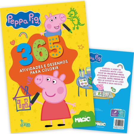 Livro 365 Atividades e Desenhos Para Colorir Peppa Pig
