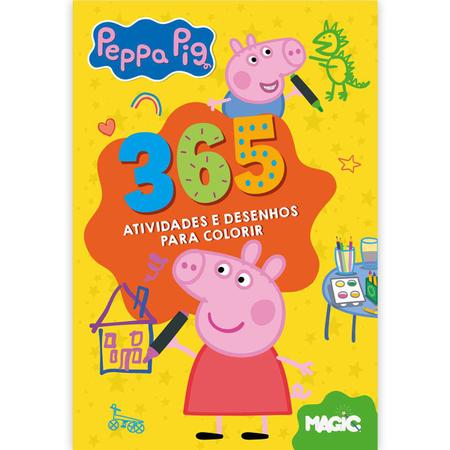 Livro Infantil 365 Atividades Peppa Pig com Desenhos de Pintar Colorir  Ciranda Cultural - Livro de Colorir - Magazine Luiza