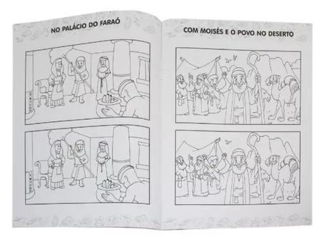 Imagem de Livro Infantil Coleção Atividades Bíblicas Aprendendo Kit Com 10 Livros Todolivro