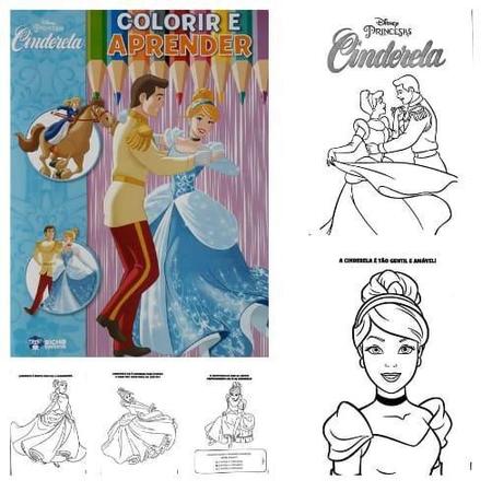 Colorir e Aprender Disney - Princesas : Vários Autores: :  Livros