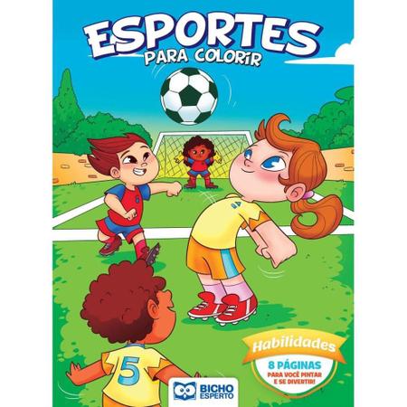 Imagem de Livro Infantil Colorir ESPORTES/BRINCADEIRAS 4TITULOS
