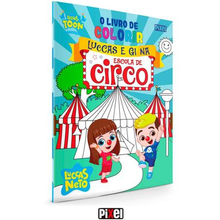 Colorir Luccas E Gi No Circo, Infantil, 2021