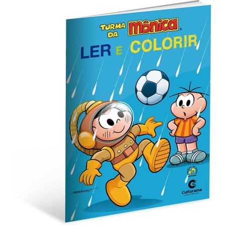 Livro Para Ler e Colorir - Turma da Monica - 1 unidade - Culturama - Rizzo  - Rizzo Embalagens