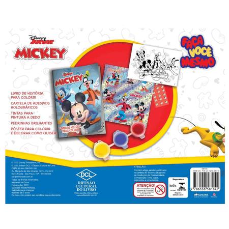 Imagem de Livro Infantil Faça Você Mesmo Turma do Mickey para Colorir