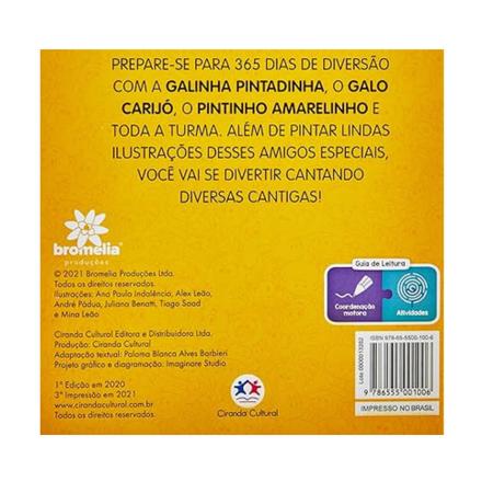 Livro – Galinha Pintadinha – 365 Desenhos para colorir – Maior Loja de  Brinquedos da Região